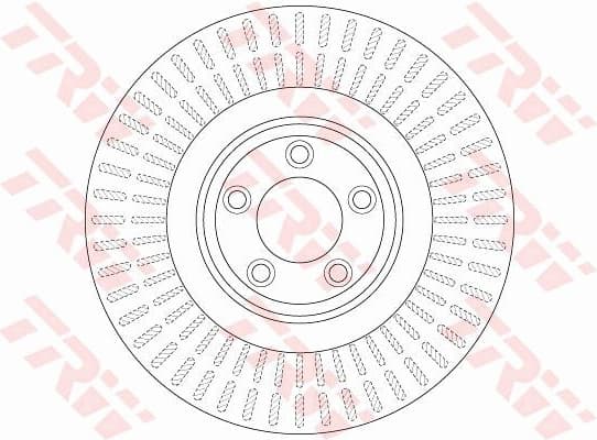 Brake Disc TRW SINGLE DF6146S - image 2