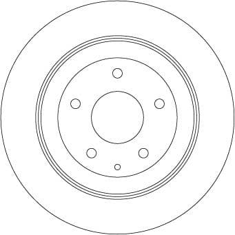 Brake discs kit rear, (2pcs), Top Quality DF8053 - image 2