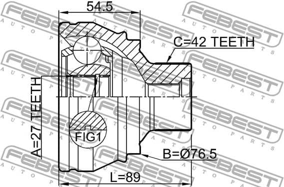 Joint Kit, drive shaft 1710-Q5 - image 2