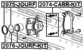 Repair Kit, brake caliper 2076-JOURF-KIT - image 2
