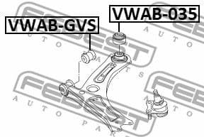 Mounting, control/trailing arm VWAB-035 - image 2