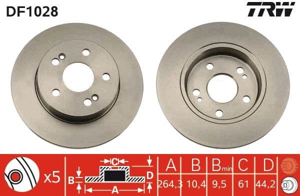 Brake Disc DF1028 - image 3