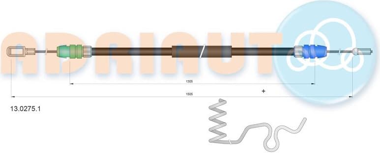 Cable handbrake 13.0275.1 - image 2