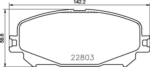 Brake Pad Set, disc brake XTRA LINE P68071X
