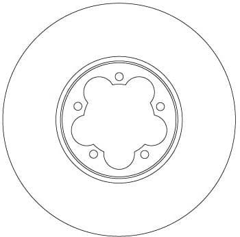 Brake Disc TRW SINGLE DF6921S - image 2