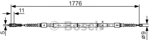 Cable handbrake 03.0276 - image 2