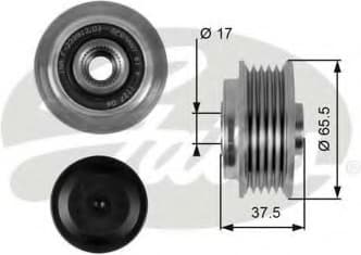 Freewheel clutch alternator EL78678