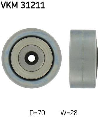 Deflection/Guide Pulley, V-ribbed belt VKM 31211 - image 2