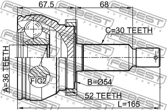Joint Kit, drive shaft 1210-CMATA52 - image 2