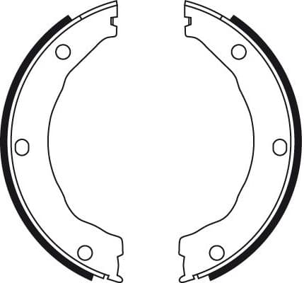 Brake Shoe Set, parking brake GS8726 - image 4