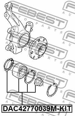 Wheel Bearing Kit DAC42770039M-KIT - image 2