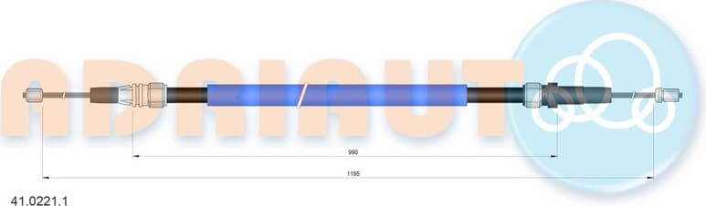Cable handbrake 41.0221.1 - image 2