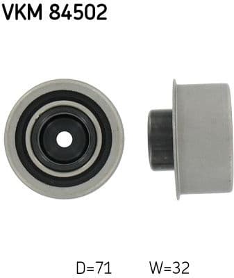 Deflection Pulley/Guide Pulley, timing belt VKM 84502 - image 2