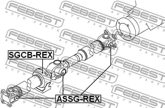 Joint, propshaft ASSG-REX - image 2