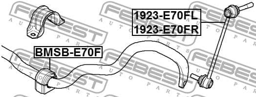 Link/Coupling Rod, stabiliser bar 1923-E70FL