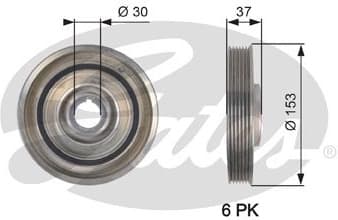Belt Pulley, crankshaft DriveAlign™ TVD1090