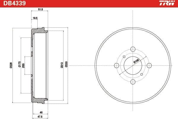 Brake Drum DB4339 - image 4