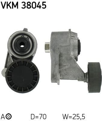 Belt Tensioner, V-ribbed belt VKM 38045 - image 2