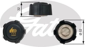 Cap, coolant tank RC223