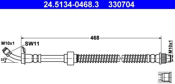 Brake Hose 24.5134-0468.3