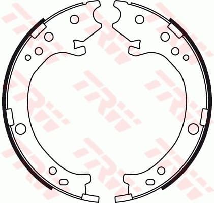 Brake Shoe Set, parking brake GS8779 - image 2