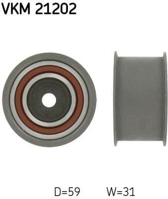 Deflection Pulley/Guide Pulley, timing belt VKM 21202 - image 2