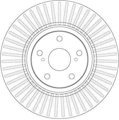 Brake discs kit front (2pcs), Top Quality DF6268 - image 2