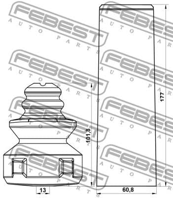 Dust Cover Kit, shock absorber ADSHB-A3IIR-KIT - image 2