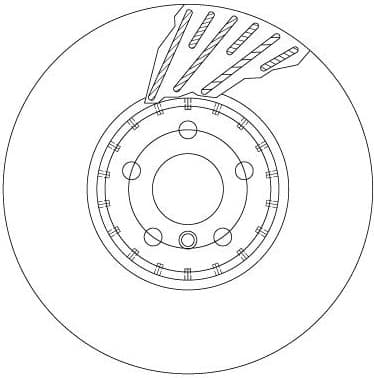 Brake Disc TRW SINGLE DF6890S - image 2