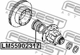 Bearing, drive shaft LM-55902317 - image 2