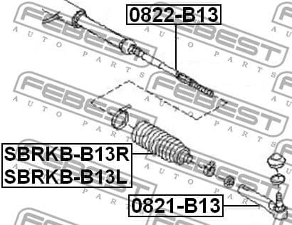 Inner Tie Rod 0822-B13 - image 2