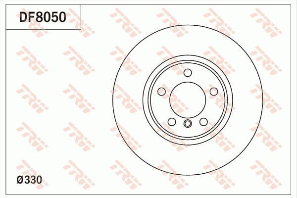 Brake discs kit front (2pcs), Top Quality DF8050 - image 3