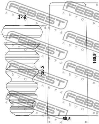 Dust Cover Kit, shock absorber VWSHB-GOLVIR-KIT - image 2