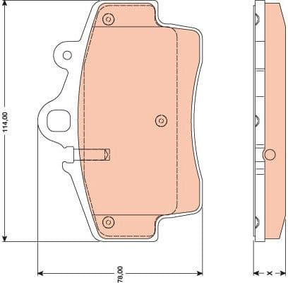 Brake Pad Set, disc brake GDB1756 - image 2