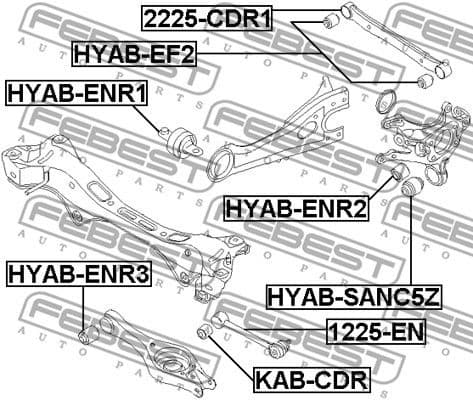 Control/Trailing Arm, wheel suspension 2225-CDR1 - image 2