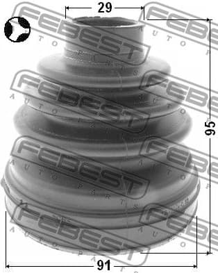 Bellow, drive shaft 0115-KUN26T - image 2