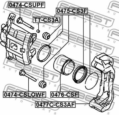 Accessory Kit, brake caliper TT-CS3A - image 2