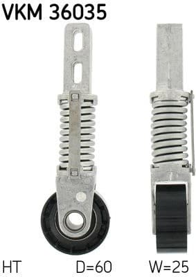 Tensioner belt VKM36035 - image 3