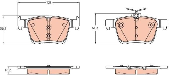 Brake Pad Set, disc brake GDB2179 - image 2