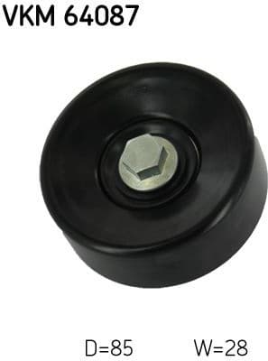 Deflection/Guide Pulley, V-ribbed belt VKM 64087 - image 2