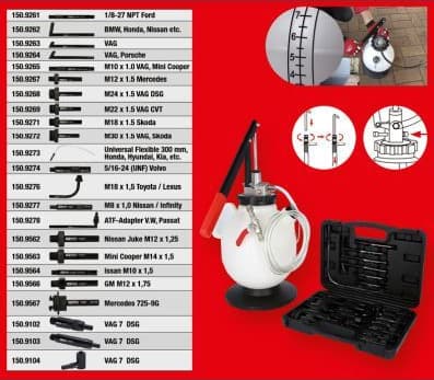 Filling Device, transmission oil 150.9105