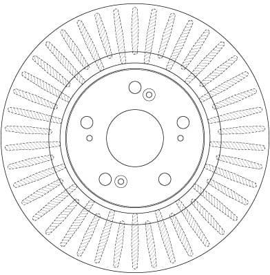 Brake Disc TRW SINGLE DF6432S - image 3