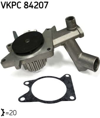 Water Pump, engine cooling VKPC 84207 - image 2