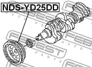 Belt Pulley, crankshaft NDS-YD25DD - image 2