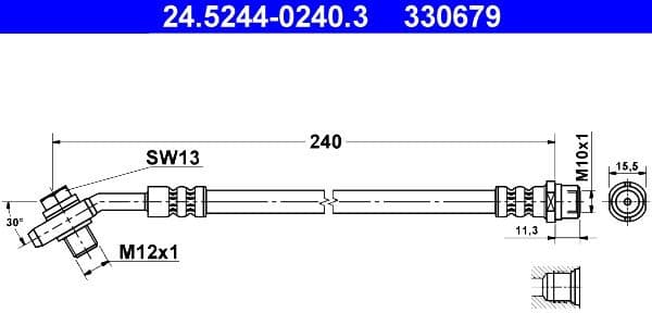 Brake Hose 24.5244-0240.3