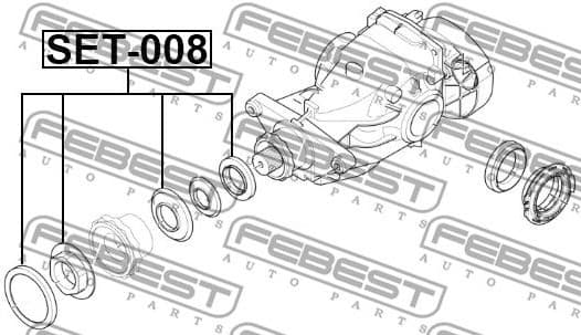 Shaft Seal, differential SET-008 - image 2