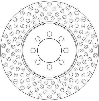 Brake Disc TRW SINGLE DF6250S - image 3
