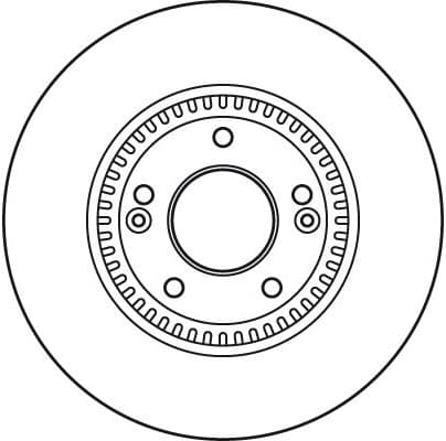 Brake disc, 1pcs FRONT, Top Quality DF6108S - image 2