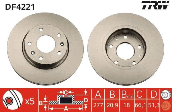 Brake Disc DF4221 - image 3