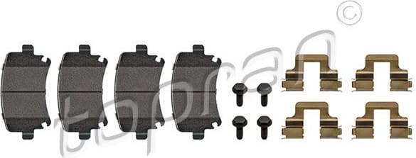 Brake Pad Set, disc brake 110 738